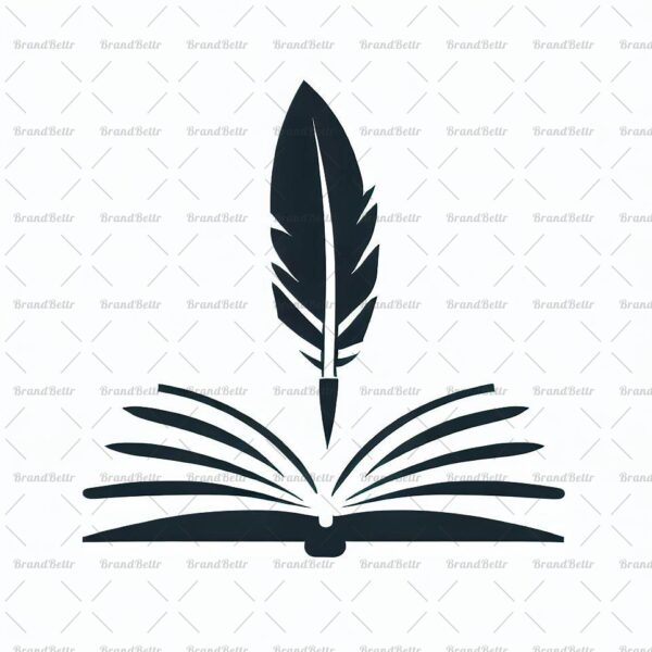 Offenes Buch und Feder